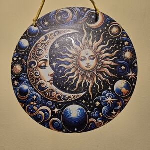 New With Tags Celestial Sun and Moon Wall Art